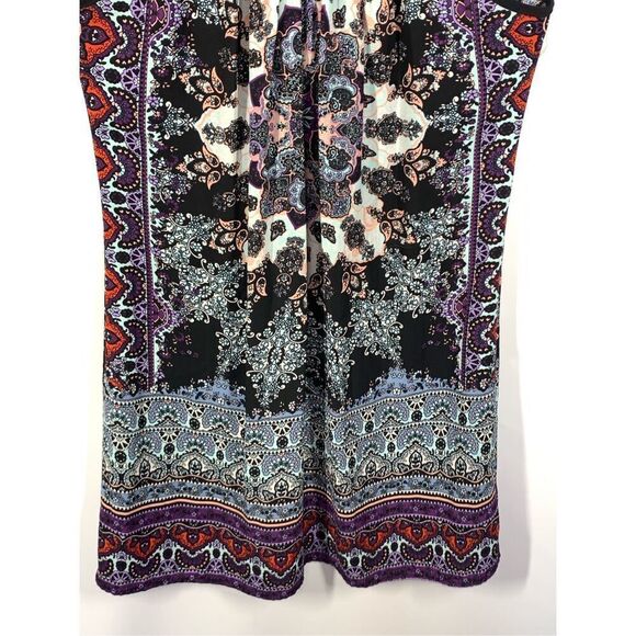 Xhilaration Women’s Sleeveless Mini Halter Dress Black Multicolor Size Small - Picture 4 of 9